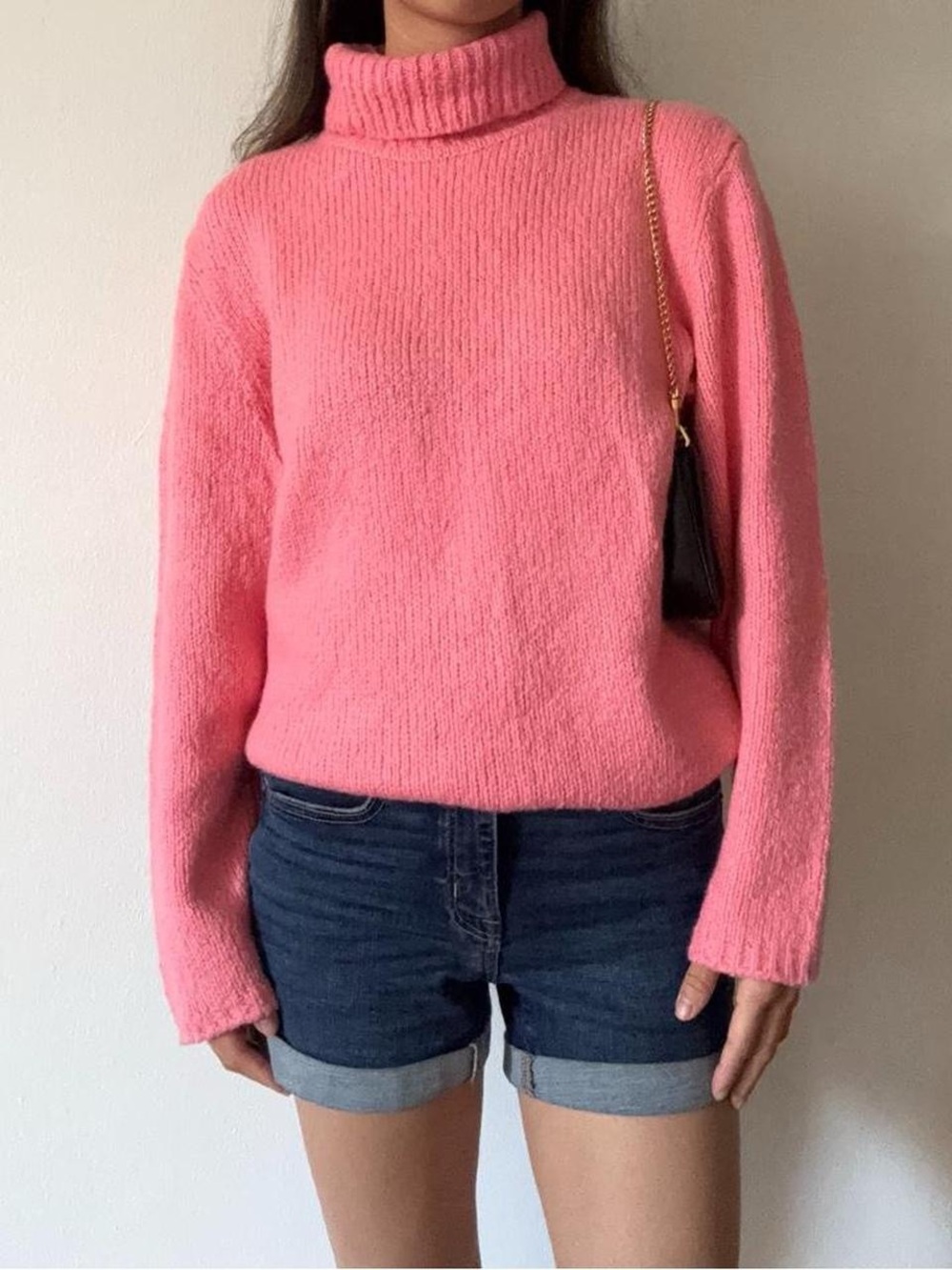 Talbots Oversized Pink turtleneck sweater